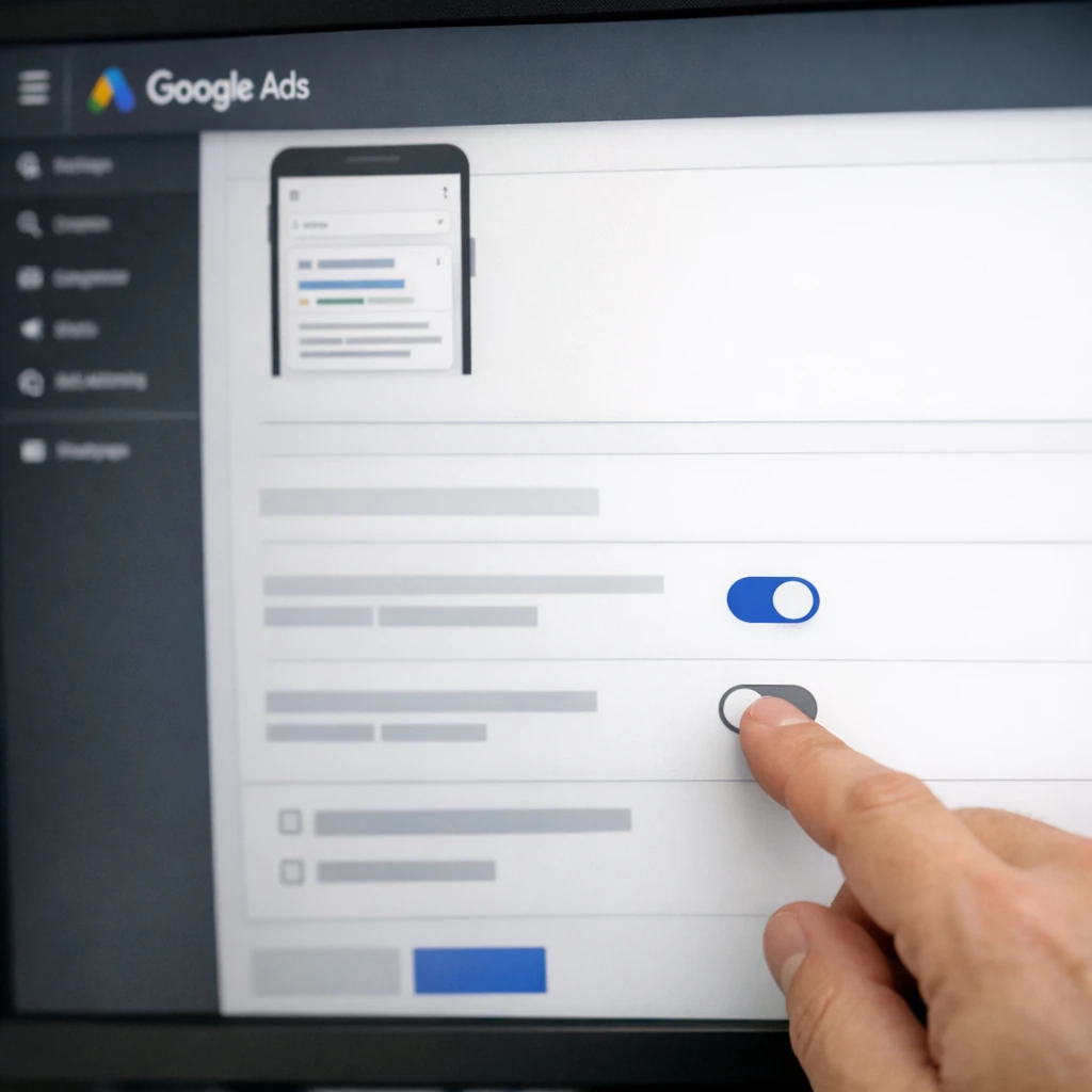Comment désactiver les extensions dynamiques sur Google Ads
