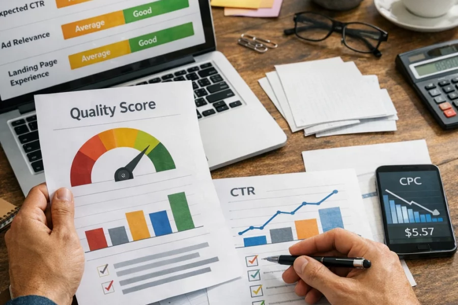 Quality Score Google Ads : comment l&rsquo;analyser et l&rsquo;améliorer pour réduire vos coûts
