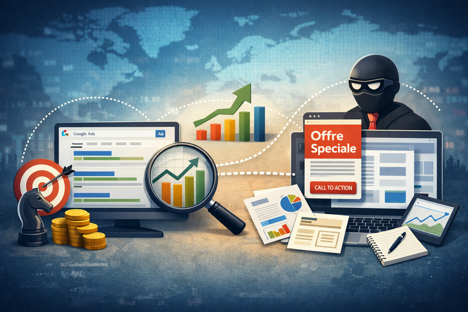 Comment voler le trafic de vos concurrents sur Google Ads avec l&rsquo;analyse concurrentielle