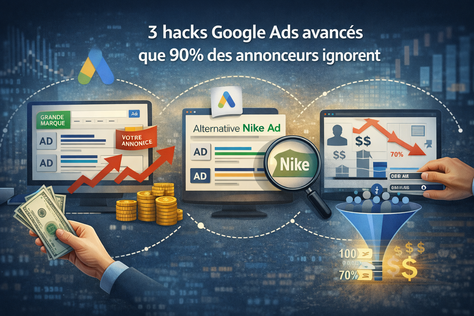 3 hacks Google Ads avancés que 90% des annonceurs ignorent