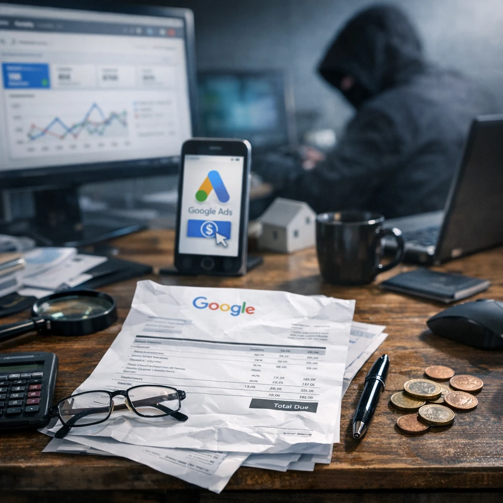 Google Ads vous ment sur vos factures : la fraude aux clics invisible