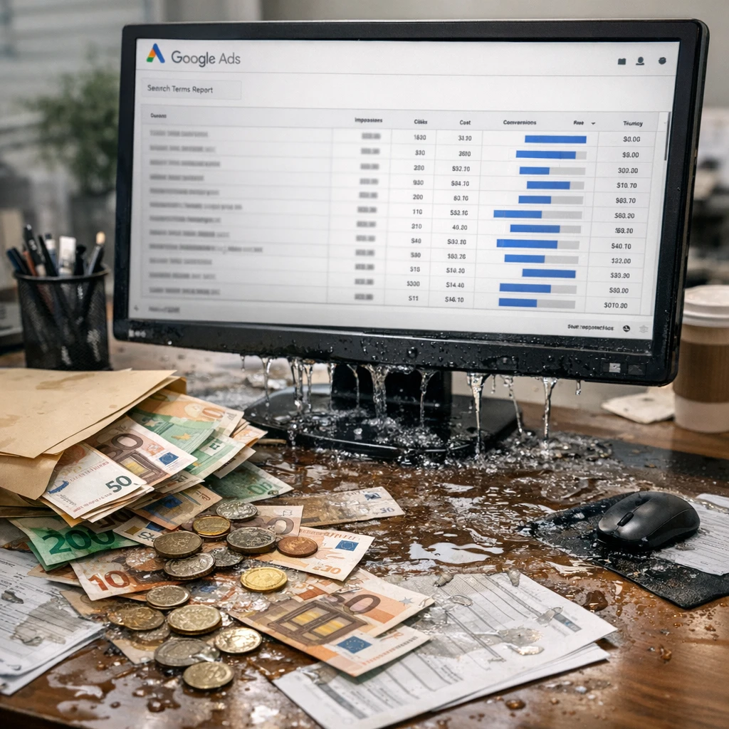 La plus grosse fuite de budget Google Ads : le rapport des termes de recherche