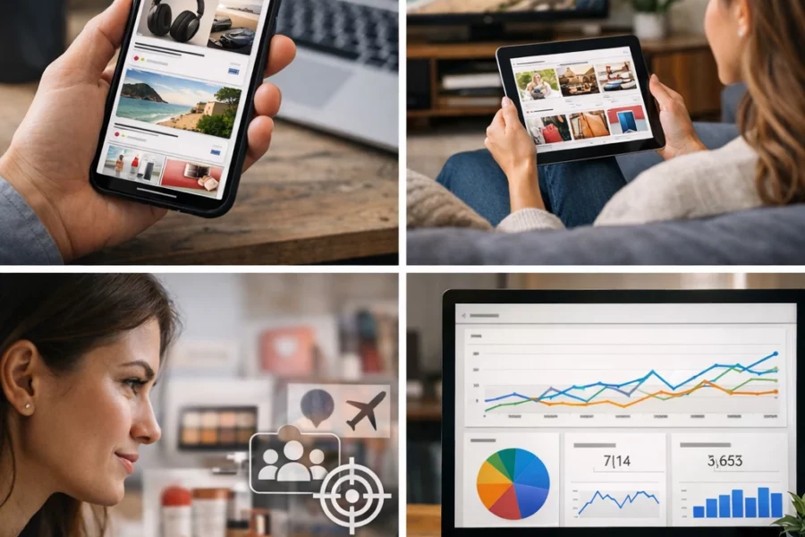 Campagnes Discovery Google Ads : formats, ciblage et KPIs pour performer